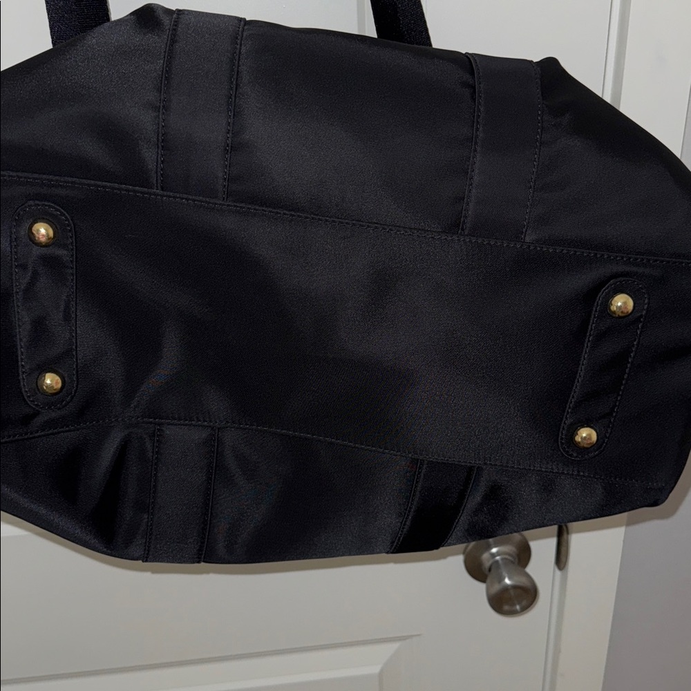 Stoney Clover Lane Classic Mini Black Nylon Duffle Bag with Gold Hardware - Picture 7 of 7